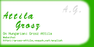 attila grosz business card